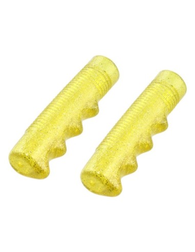 Lowrider Grips 7/8 long 115mm Sparkle/Yellow.